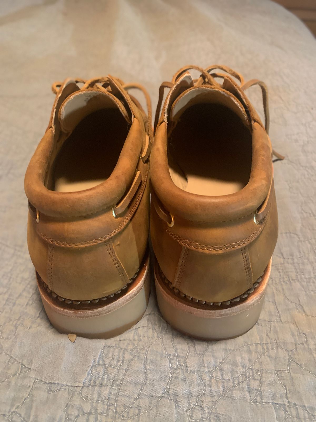 Photo by tinytopey on October 2, 2023 of the Rhodes Tahoe Boat Shoe Montagna in Unknown Leather.