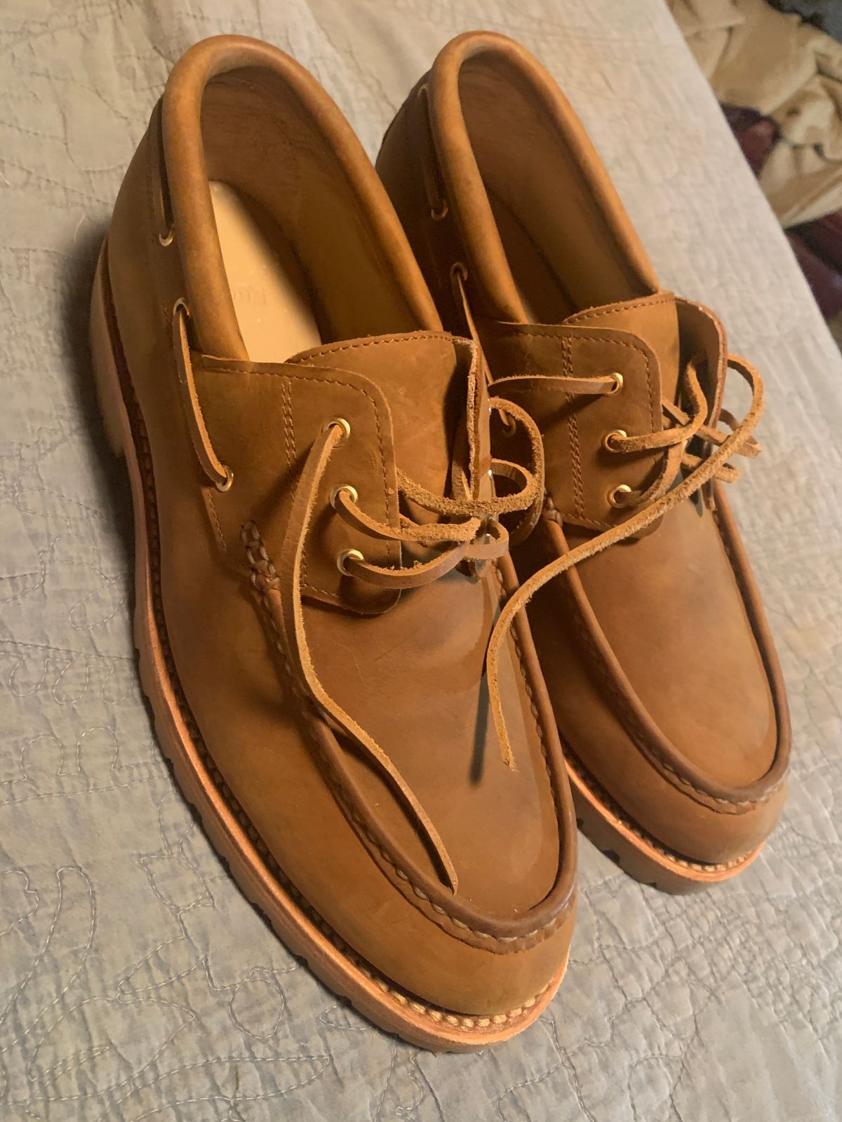 Photo by tinytopey on October 2, 2023 of the Rhodes Tahoe Boat Shoe Montagna in Unknown Leather.