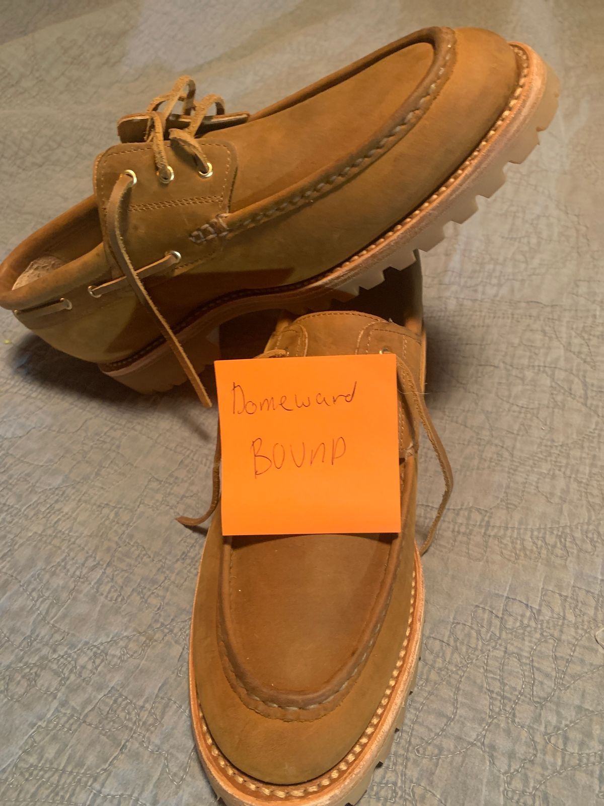 Photo by tinytopey on October 2, 2023 of the Rhodes Tahoe Boat Shoe Montagna in Unknown Leather.