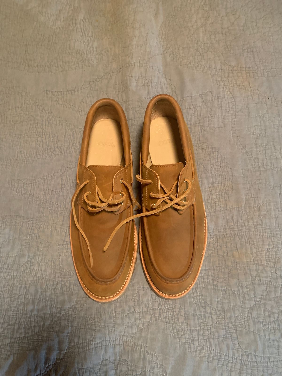 Photo by tinytopey on October 2, 2023 of the Rhodes Tahoe Boat Shoe Montagna in Unknown Leather.