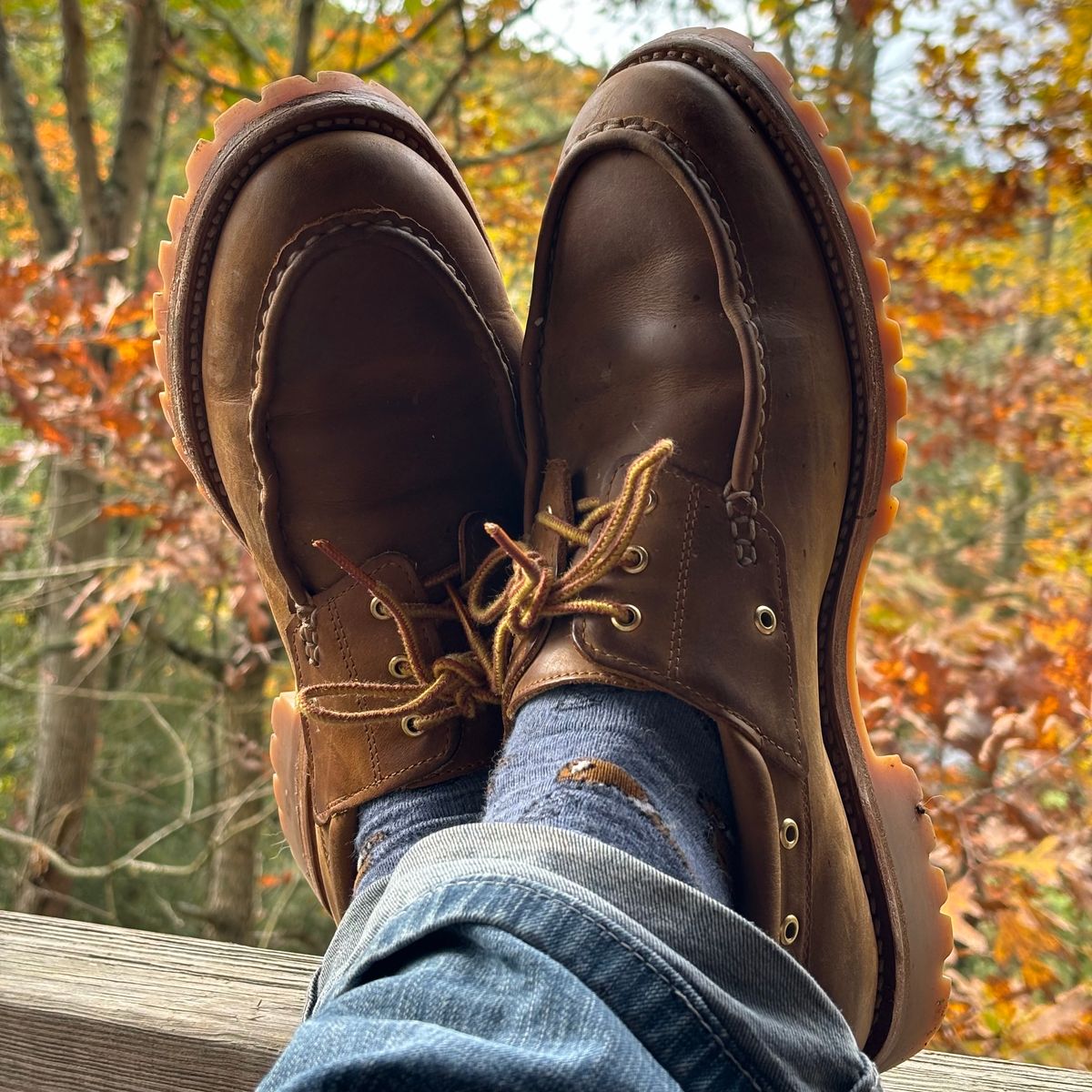Photo by tinytopey on October 21, 2023 of the Rhodes Tahoe Boat Shoe Montagna in Unknown Leather.
