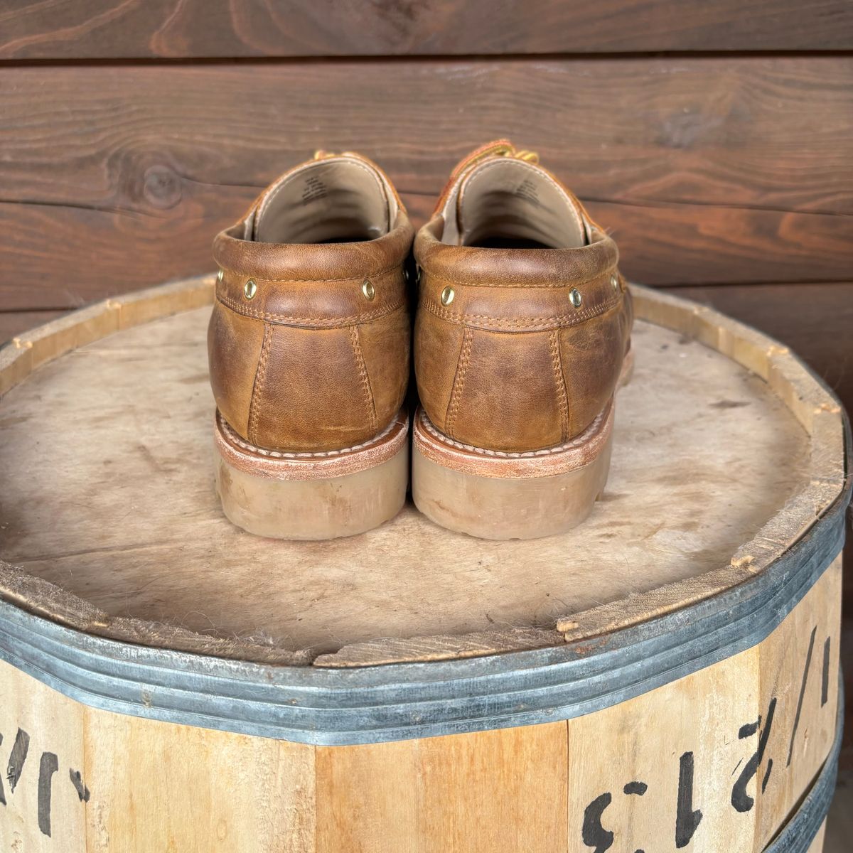 Photo by tinytopey on November 1, 2023 of the Rhodes Tahoe Boat Shoe Montagna in Unknown Leather.