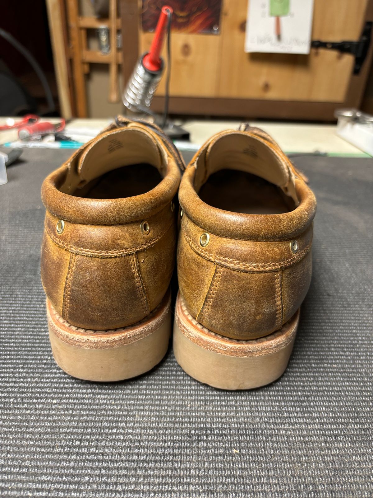 Photo by tinytopey on January 6, 2024 of the Rhodes Tahoe Boat Shoe Montagna in Unknown Leather.