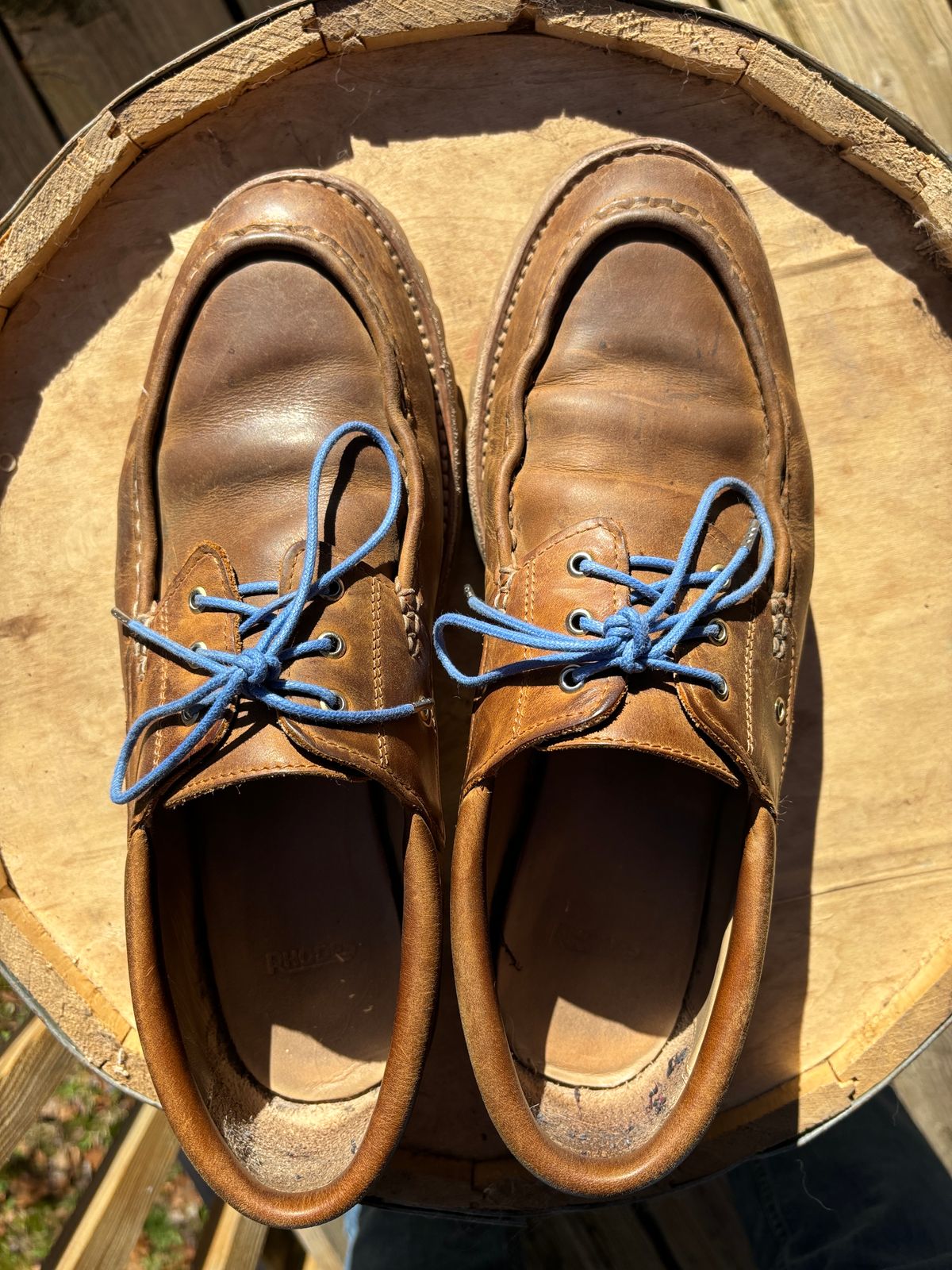 Photo by tinytopey on February 3, 2024 of the Rhodes Tahoe Boat Shoe Montagna in Unknown Leather.