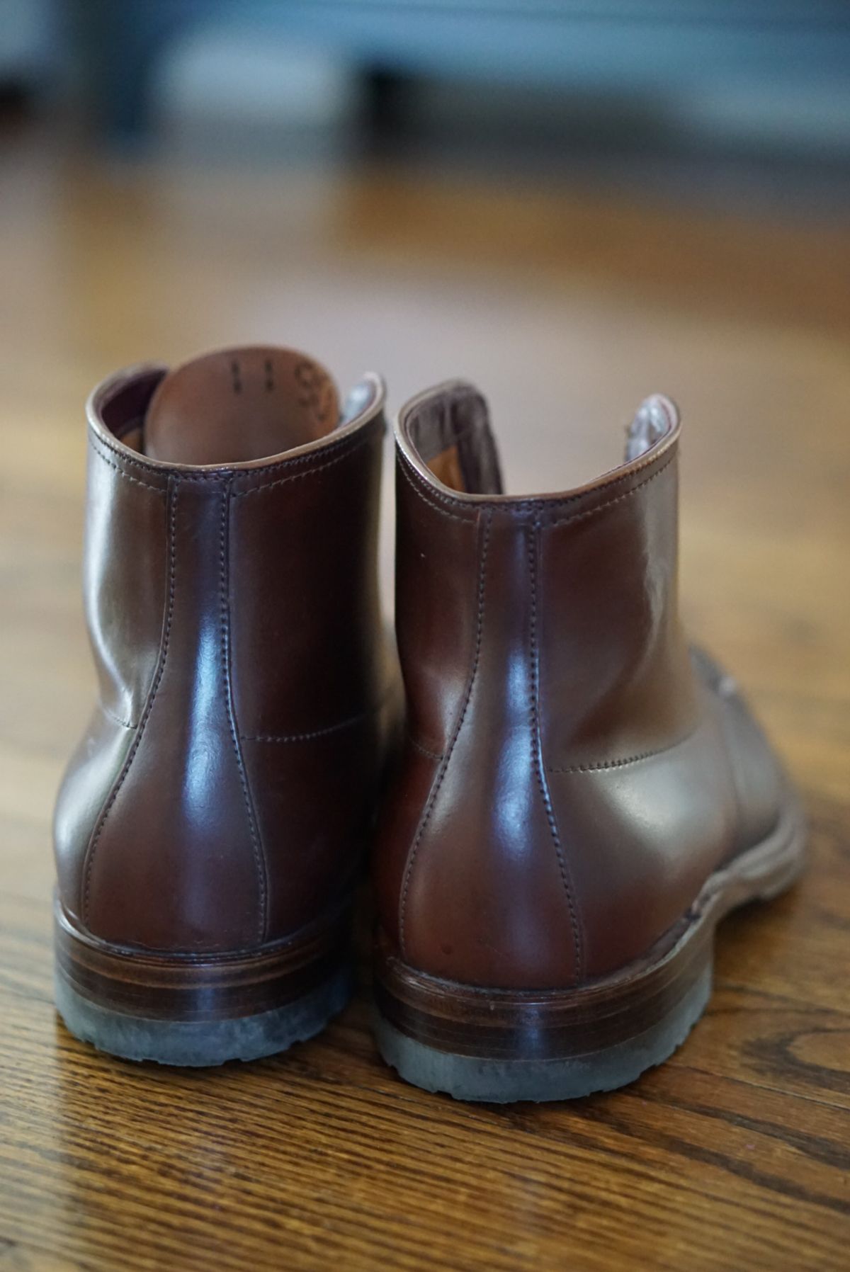 Photo by heavyE on November 2, 2022 of the Alden Indy Boot in Horween Color 4 Shell Cordovan.