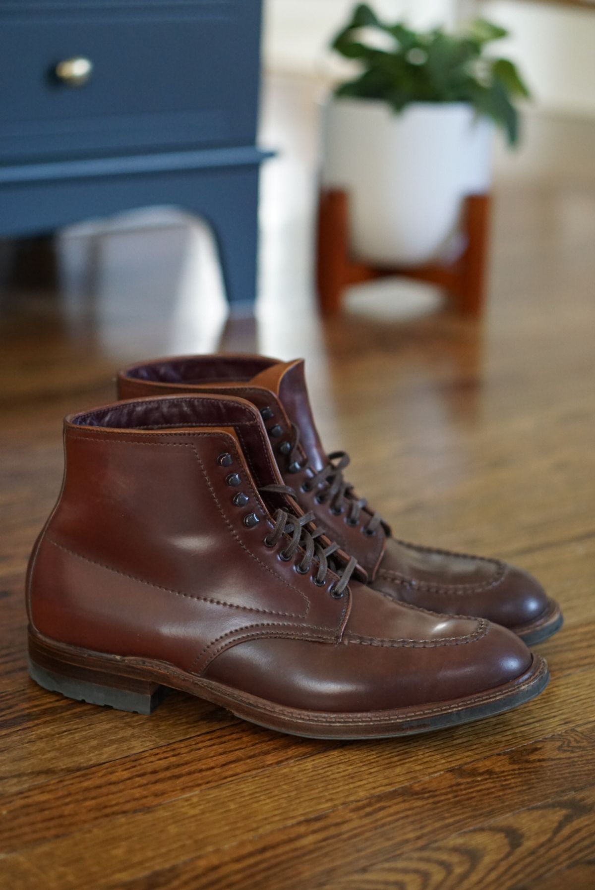 Photo by heavyE on November 2, 2022 of the Alden Indy Boot in Horween Color 4 Shell Cordovan.