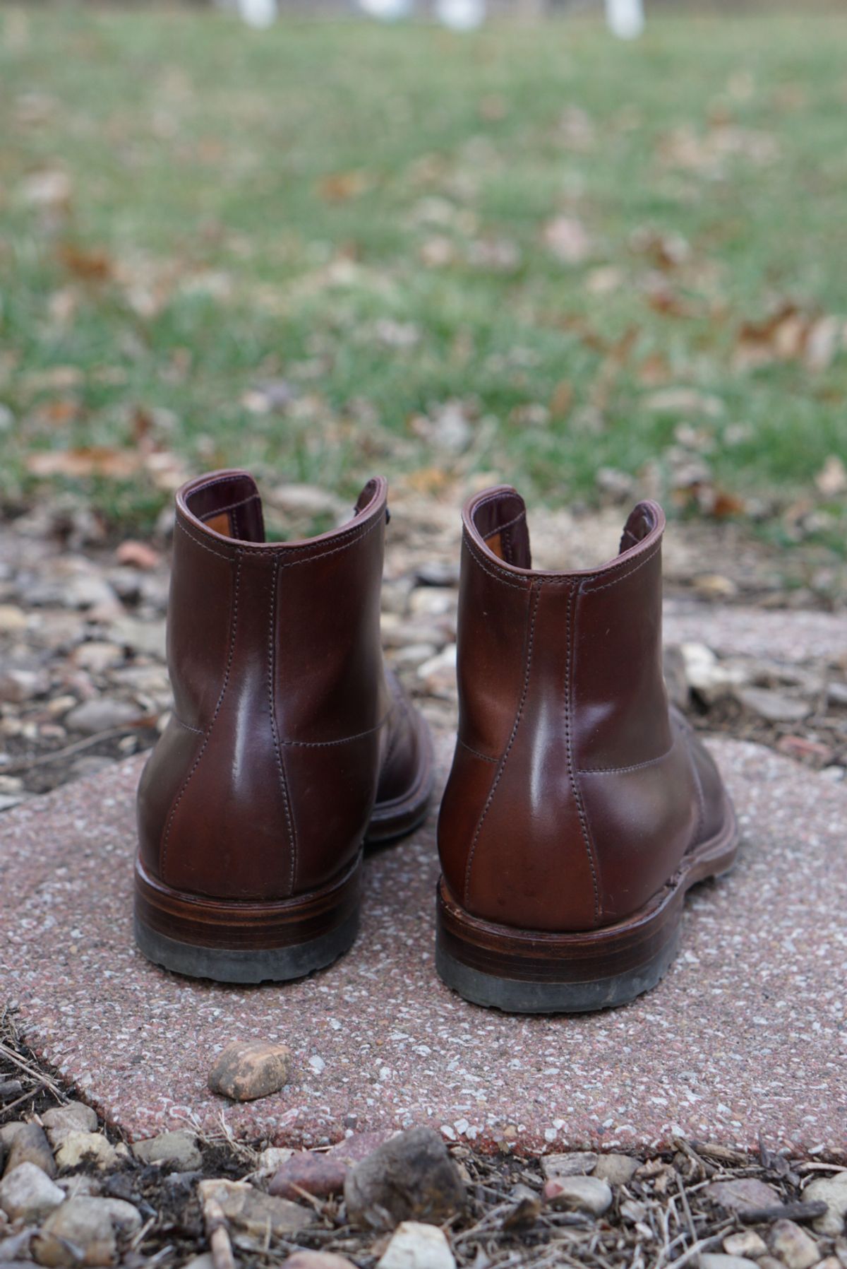 Photo by heavyE on December 3, 2022 of the Alden Indy Boot in Horween Color 4 Shell Cordovan.
