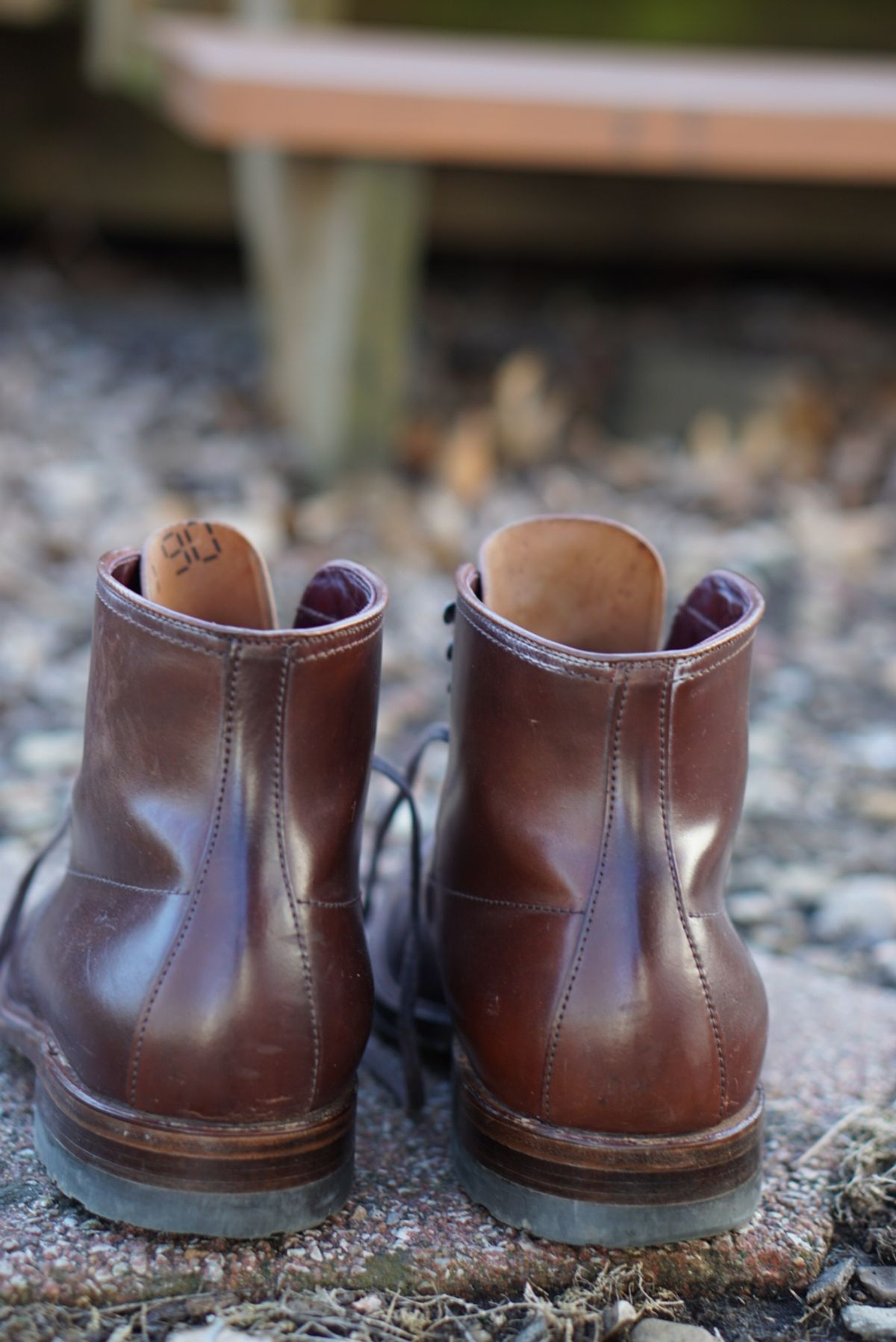 Photo by heavyE on February 5, 2023 of the Alden Indy Boot in Horween Color 4 Shell Cordovan.