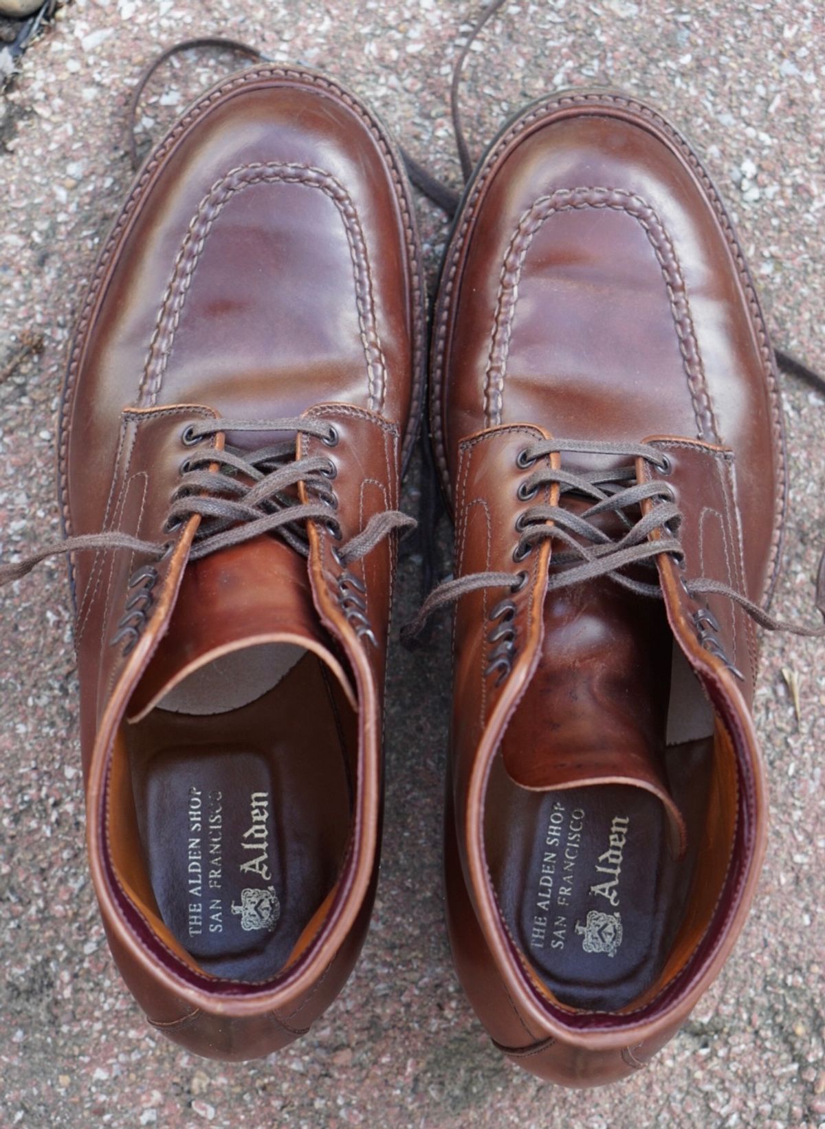 Photo by heavyE on March 5, 2023 of the Alden Indy Boot in Horween Color 4 Shell Cordovan.