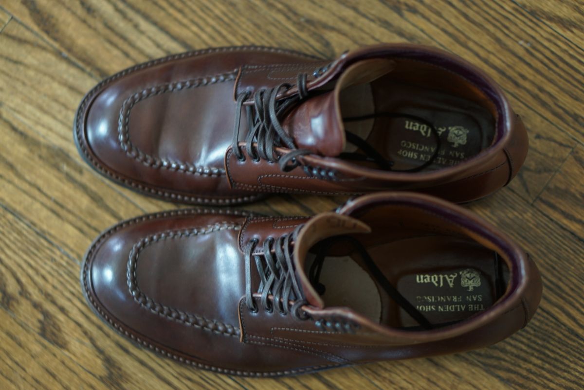 Photo by heavyE on April 1, 2023 of the Alden Indy Boot in Horween Color 4 Shell Cordovan.