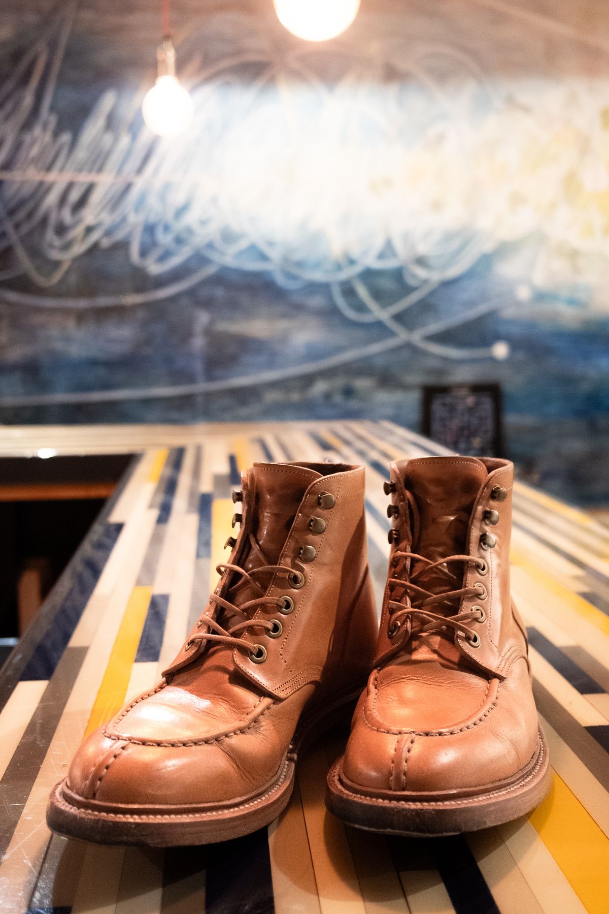 Photo by benjfriedrich on January 5, 2024 of the Grant Stone Ottawa Boot in Badalassi Carlo Natural Minerva.