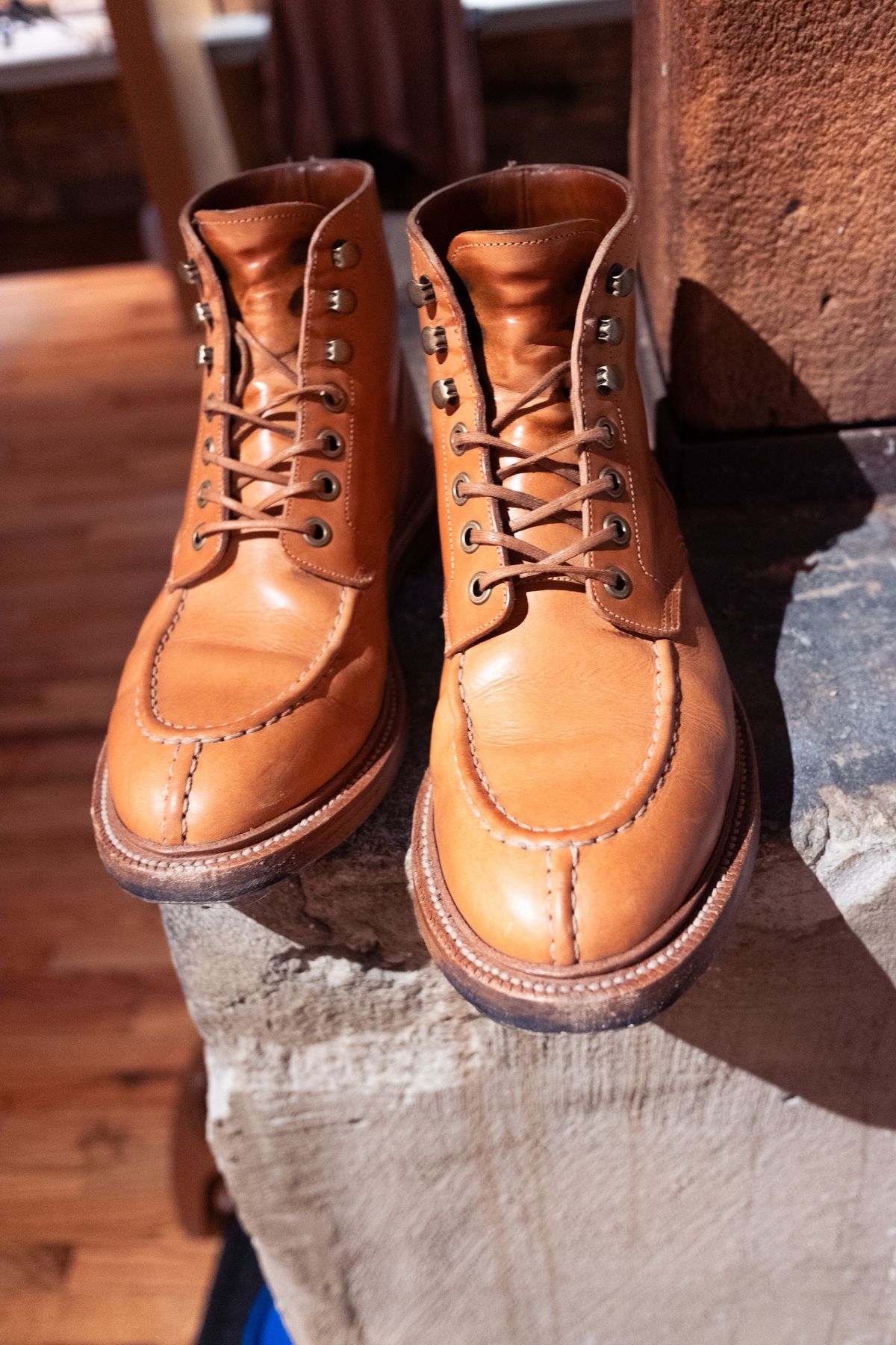 Photo by benjfriedrich on January 5, 2024 of the Grant Stone Ottawa Boot in Badalassi Carlo Natural Minerva.