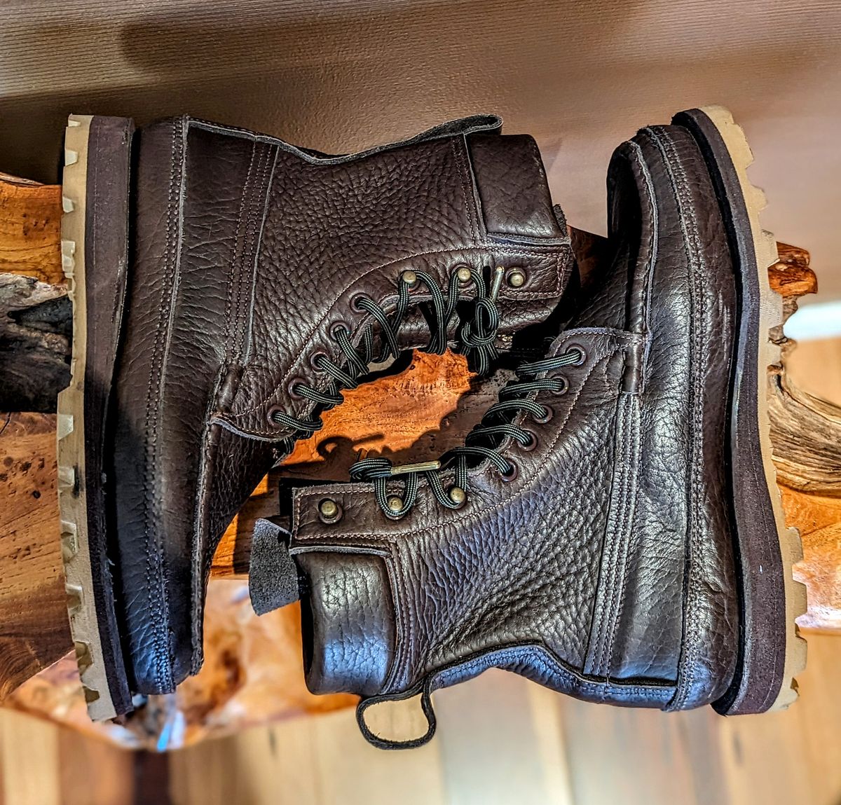 Photo by bguy on October 2, 2023 of the Russell Moccasin Co. South 40 Birdshooter in Unknown Leather.