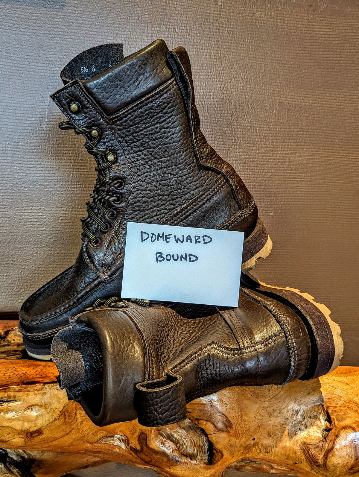 Photo by bguy on October 2, 2023 of the Russell Moccasin Co. South 40 Birdshooter in Unknown Leather.