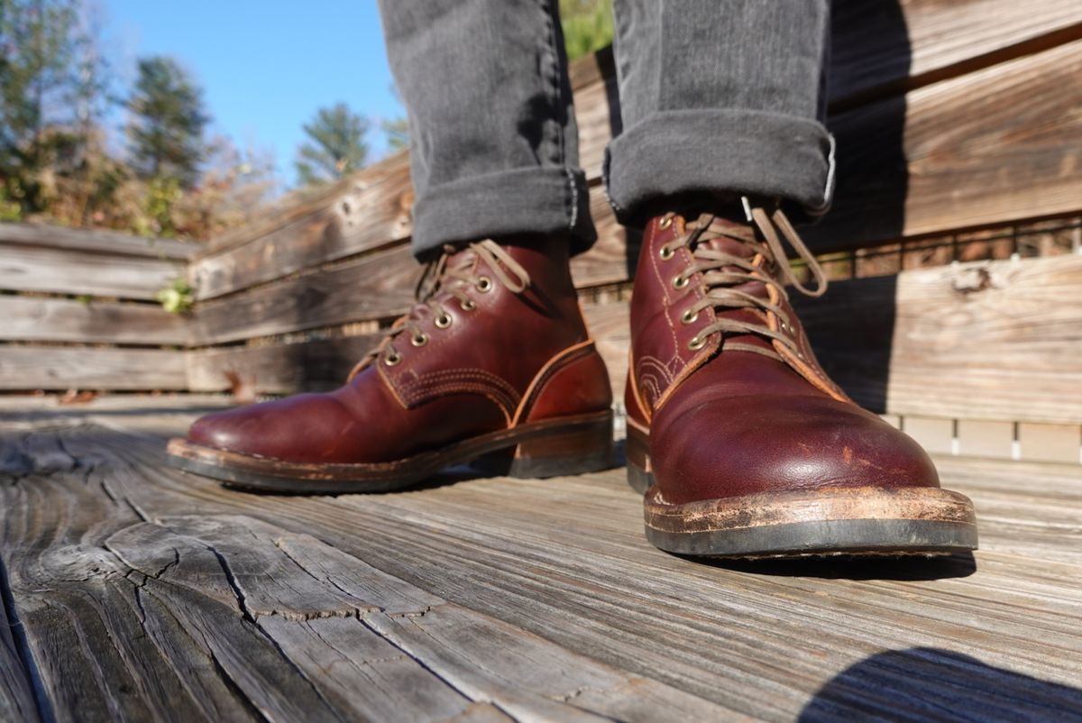 Photo by gertrudes_cat on December 4, 2023 of the Nicks MTO in Wickett & Craig Chestnut Oiled Latigo.