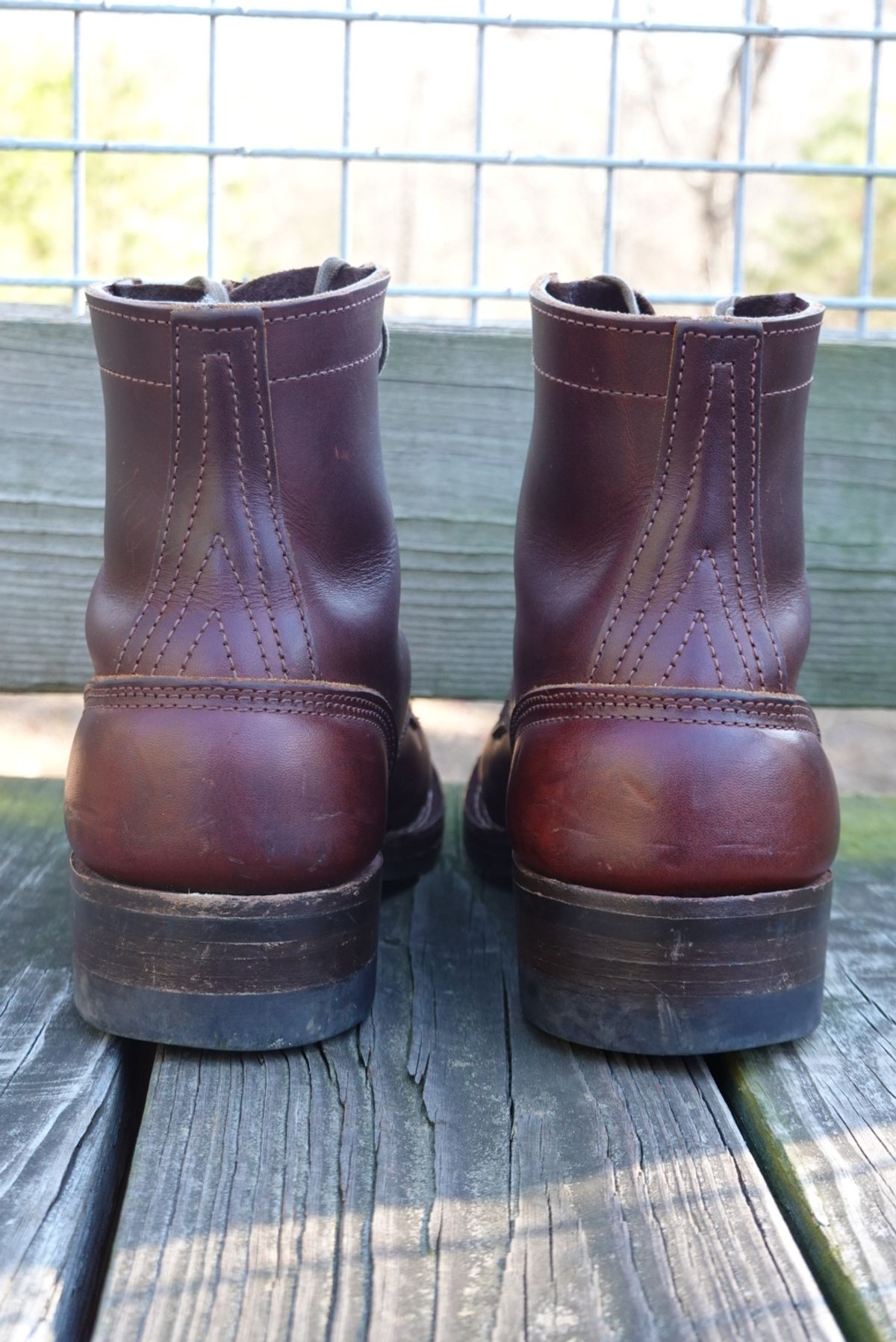 Photo by gertrudes_cat on December 4, 2023 of the Nicks MTO in Wickett & Craig Chestnut Oiled Latigo.