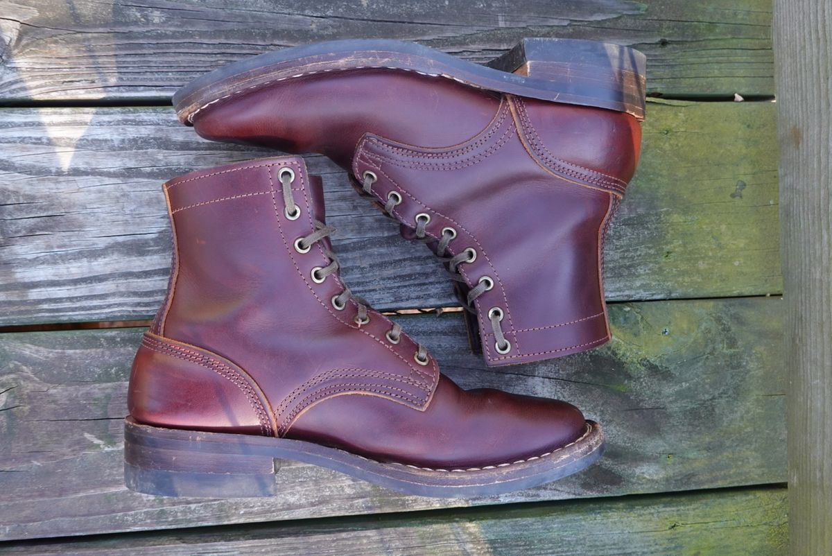 Photo by gertrudes_cat on December 4, 2023 of the Nicks MTO in Wickett & Craig Chestnut Oiled Latigo.