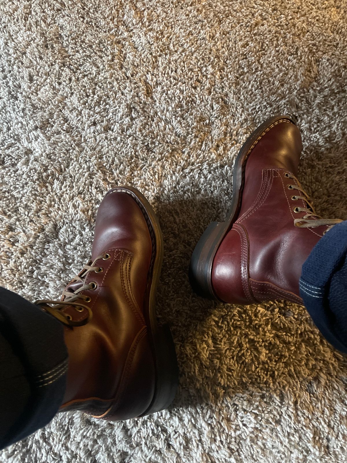 Photo by gertrudes_cat on December 26, 2023 of the Nicks MTO in Wickett & Craig Chestnut Oiled Latigo.