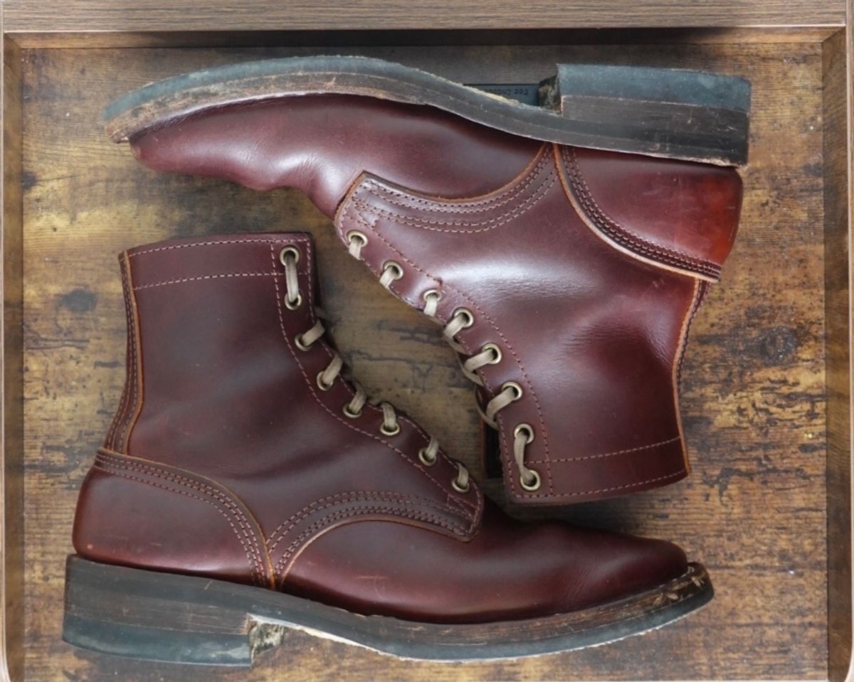Photo by gertrudes_cat on February 5, 2024 of the Nicks MTO in Wickett & Craig Chestnut Oiled Latigo.