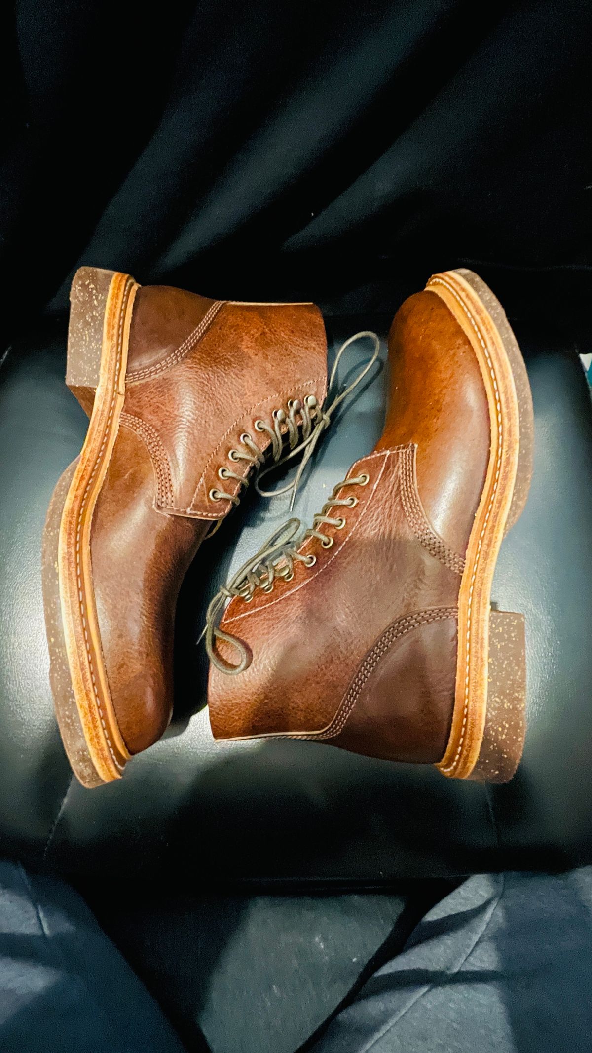 Photo by gertrudes_cat on December 20, 2022 of the Oak Street Bootmakers Field Boot in Badalassi Carlo Nemesi Cotto.