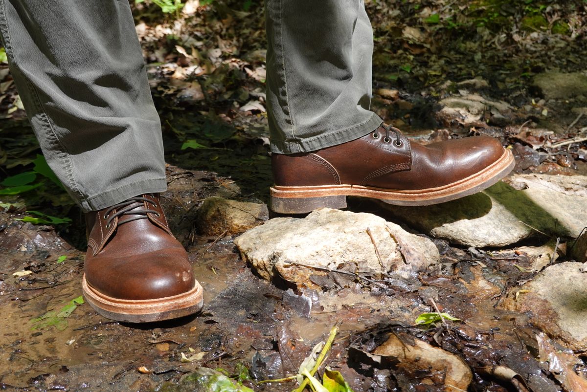 Photo by gertrudes_cat on April 23, 2023 of the Oak Street Bootmakers Field Boot in Badalassi Carlo Nemesi Cotto.