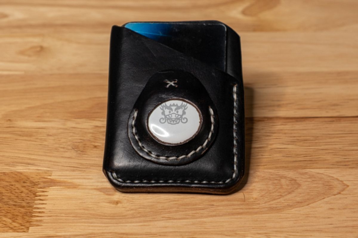 Photo by sawdustandstitch on November 6, 2025 of the Self-Made Wallet in Horween Chromexcel Black Milled.
