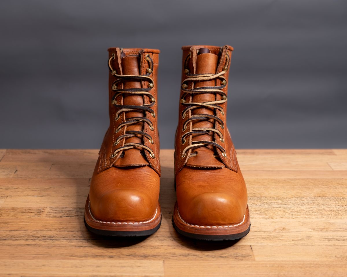 Photo by sawdustandstitch on October 1, 2023 of the Nicks Becca in Horween Natural Dublin.