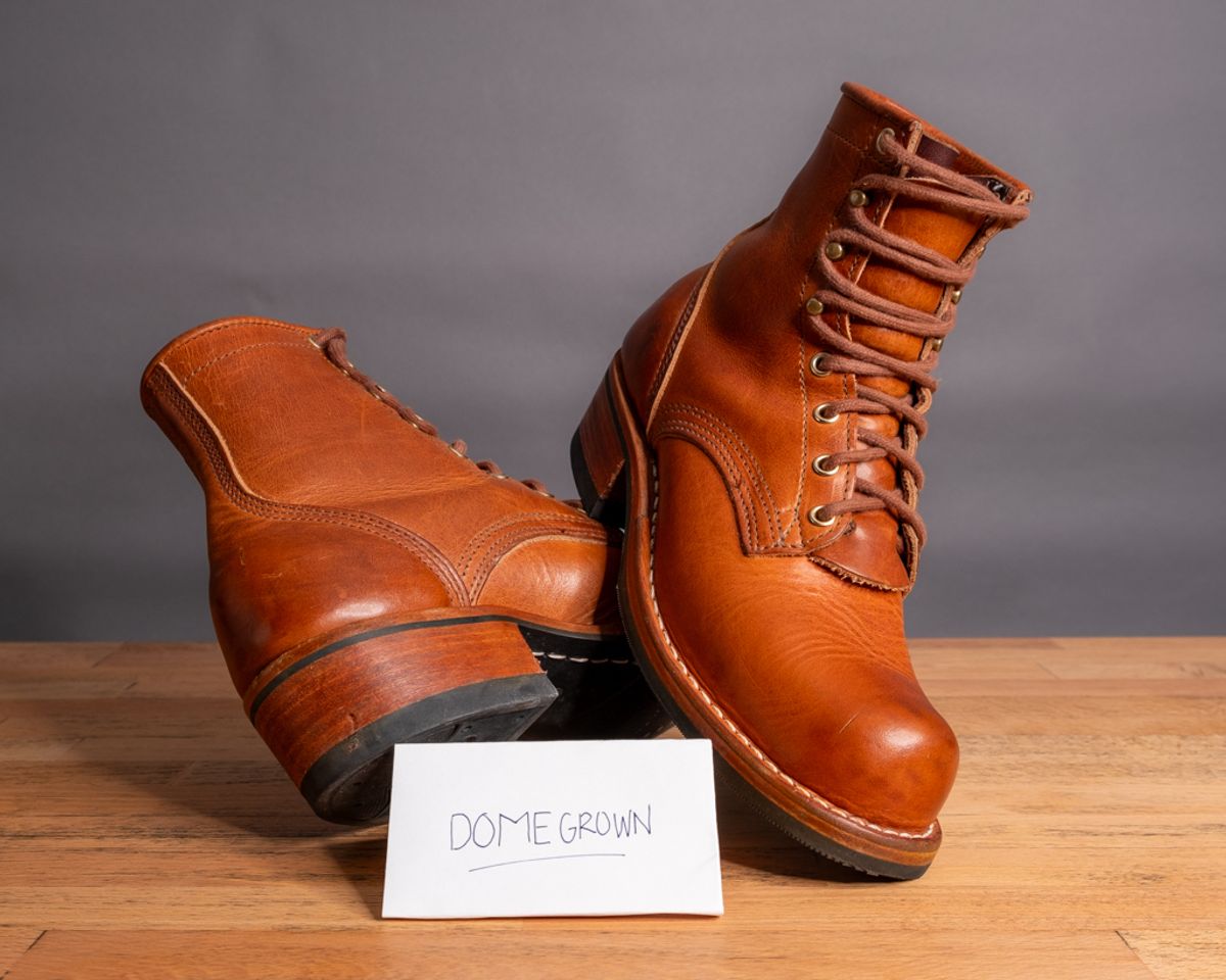 Photo by sawdustandstitch on November 6, 2023 of the Nicks Becca in Horween Natural Dublin.