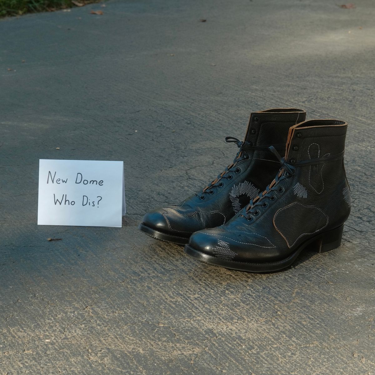 Photo by fr on October 4, 2025 of the Clinch Milne Boots in DITWOL Patchwork Deerskin.