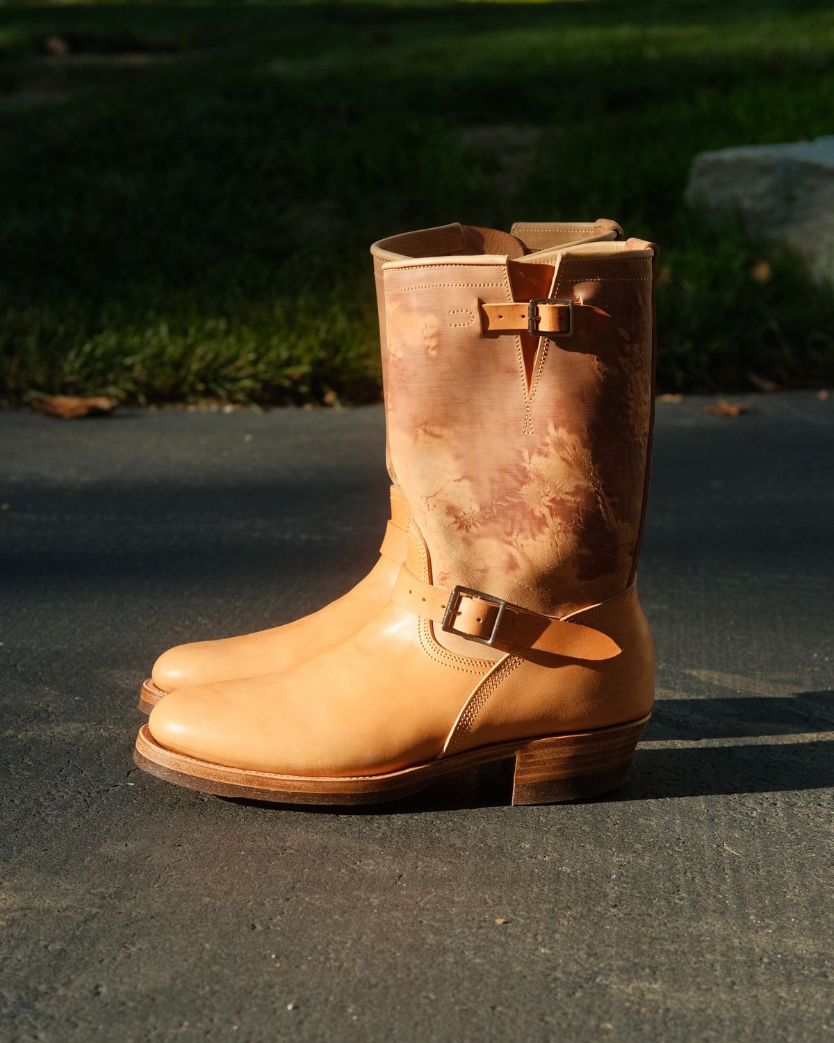 Photo by fr on October 4, 2025 of the Unsung U 22-2 Engineer Boot in Maryam Natural Rovescio Sego Horsebutt.