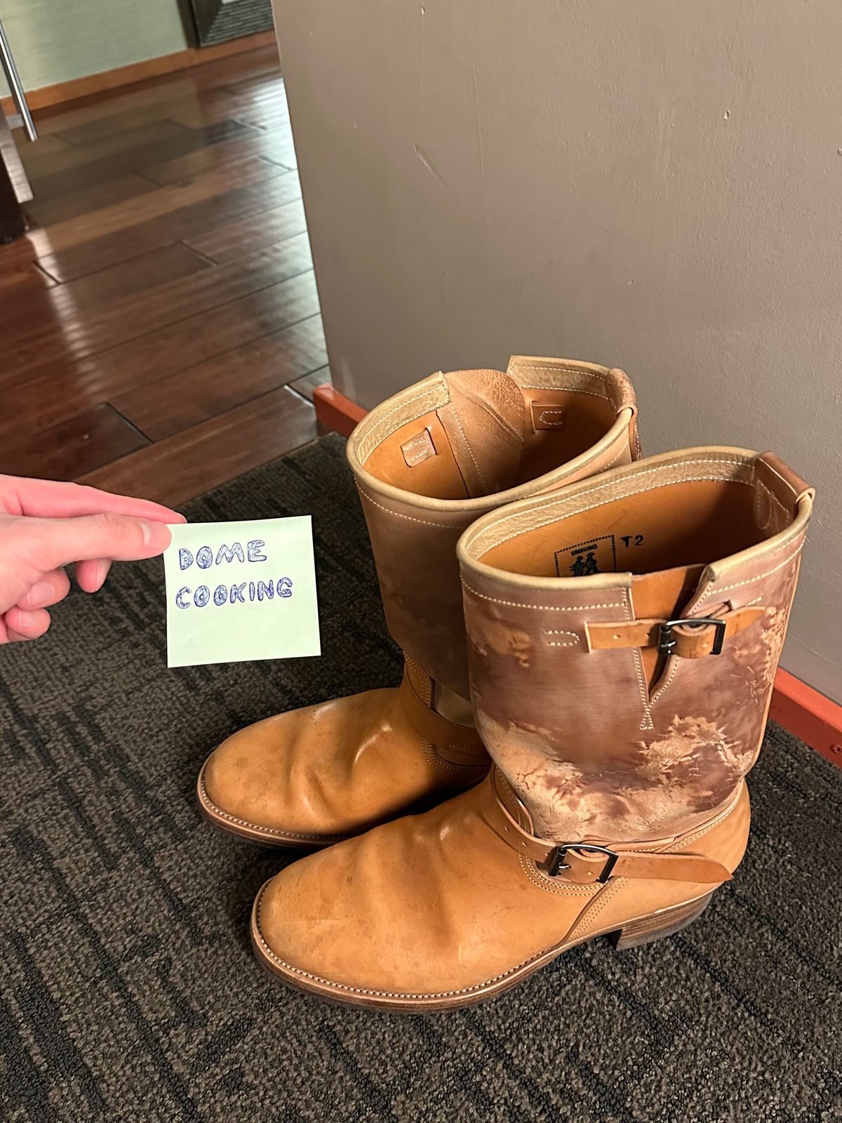 Photo by fr on November 6, 2025 of the Unsung U 22-2 Engineer Boot in Maryam Natural Rovescio Sego Horsebutt.