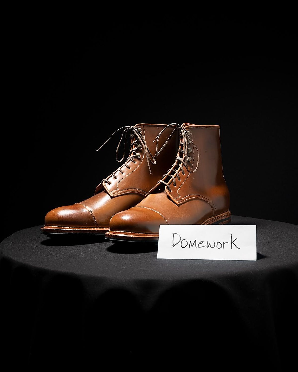 Photo by Emdashes on October 1, 2022 of the Viberg Halkett in Horween Bourbon Shell Cordovan.