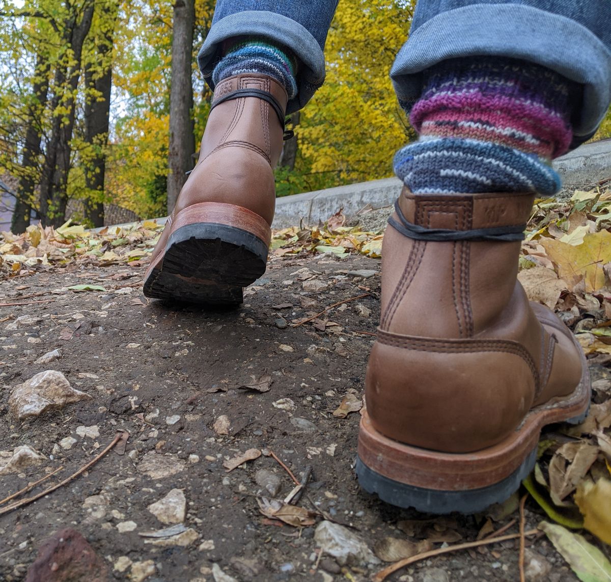 Photo by perfectpatina on October 22, 2022 of the White's MP-Sherman Toe Cap in Horween Natural Chromexcel.