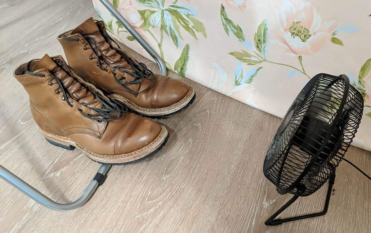 Photo by perfectpatina on December 18, 2022 of the White's MP-Sherman Toe Cap in Horween Natural Chromexcel.