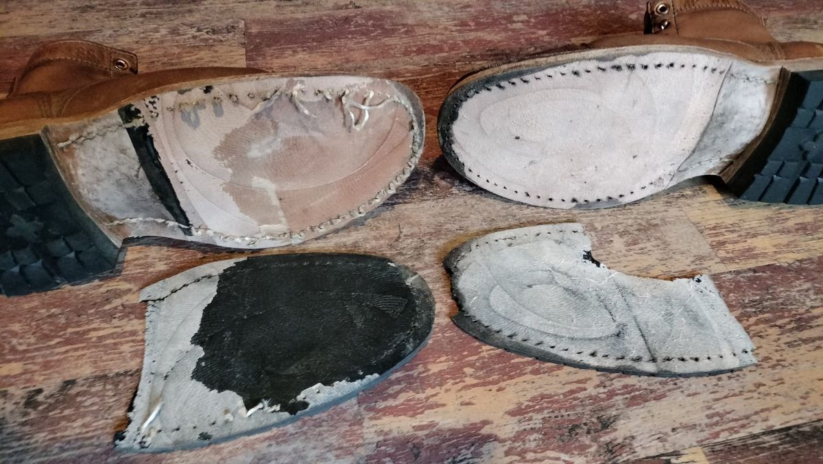 Photo by perfectpatina on March 5, 2023 of the White's MP-Sherman Toe Cap in Horween Natural Chromexcel.