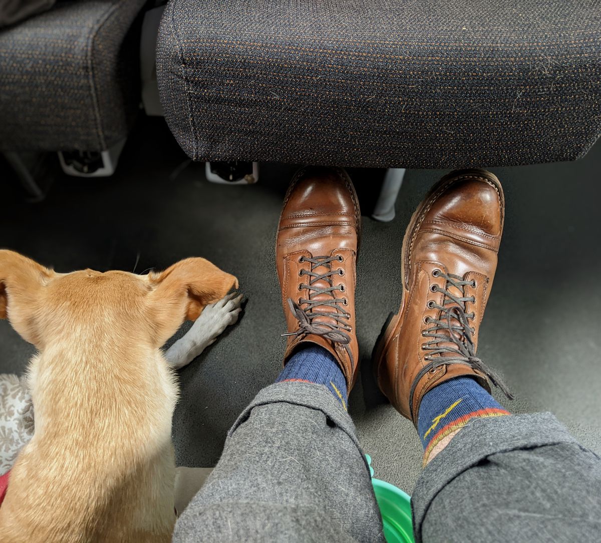 Photo by perfectpatina on April 5, 2023 of the White's MP-Sherman Toe Cap in Horween Natural Chromexcel.