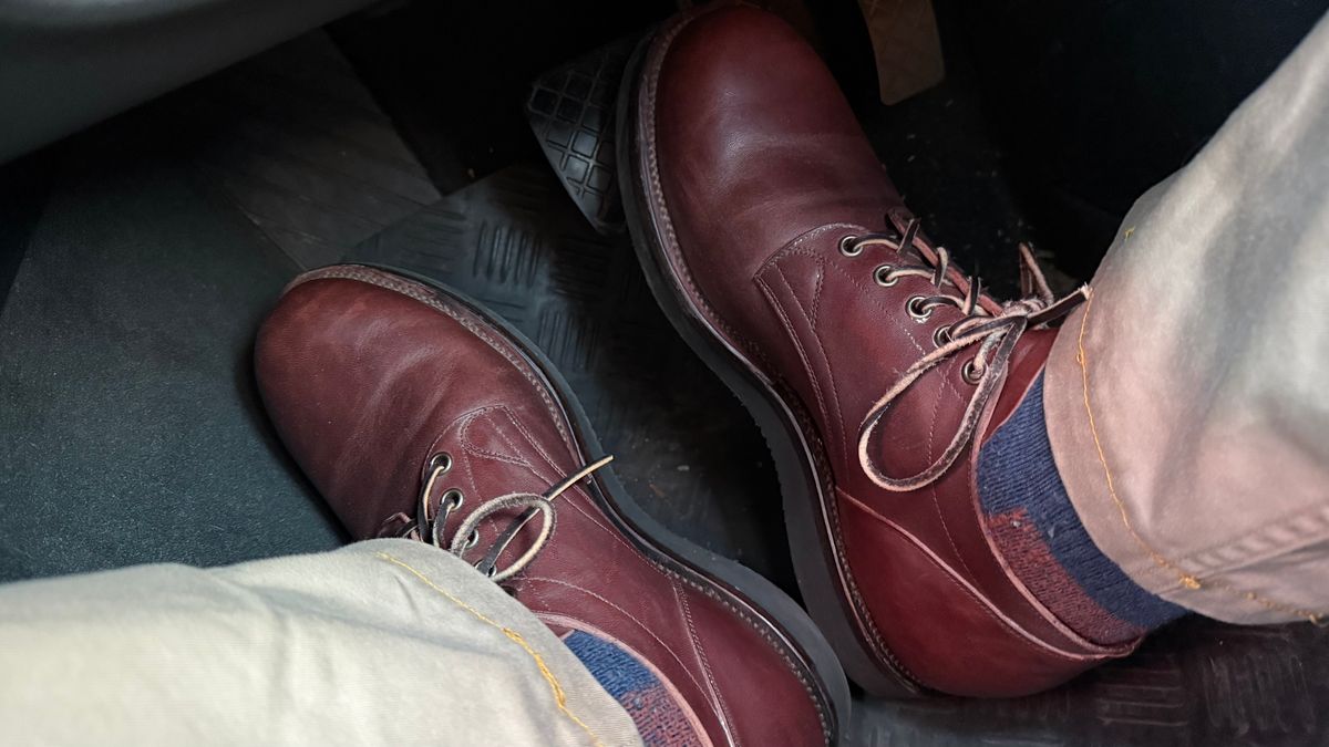 Photo by init on May 16, 2025 of the Viberg 145 Oxford in Maryam Brown Horsebutt.