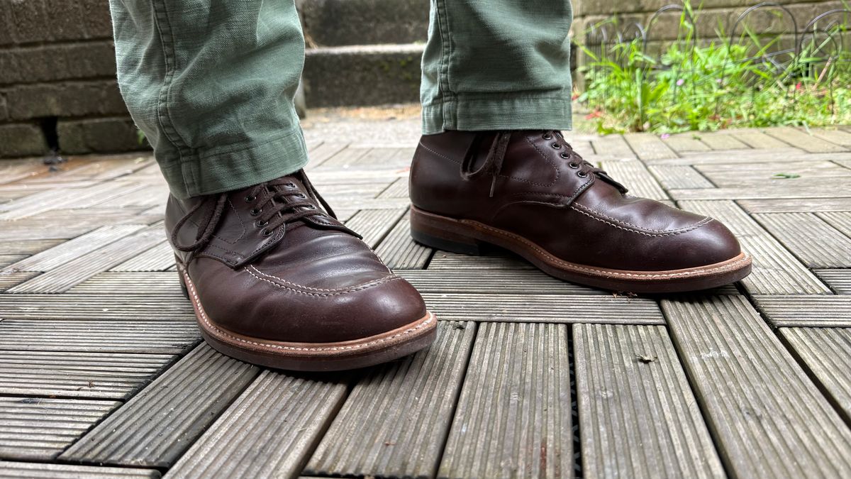 Photo by init on May 29, 2025 of the Alden Indy Boot in Horween Brown Chromexcel.