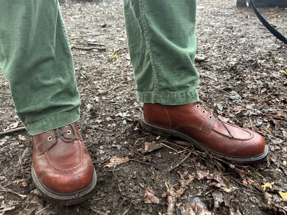 Photo by init on March 6, 2025 of the Grant Stone Brass Boot in Badalassi Carlo Tobacco Minerva.
