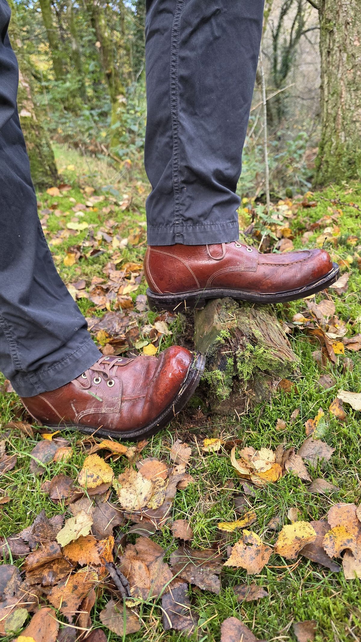 Photo by init on October 26, 2025 of the Grant Stone Brass Boot in Badalassi Carlo Tobacco Minerva.