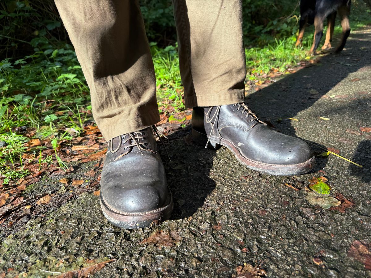 Photo by init on September 11, 2025 of the Viberg Boondocker in Maryam Black Horsebutt.