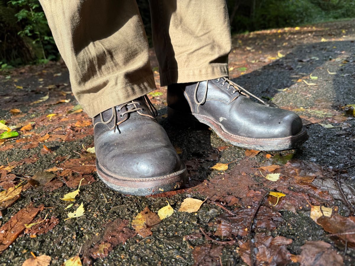 Photo by init on September 11, 2025 of the Viberg Boondocker in Maryam Black Horsebutt.