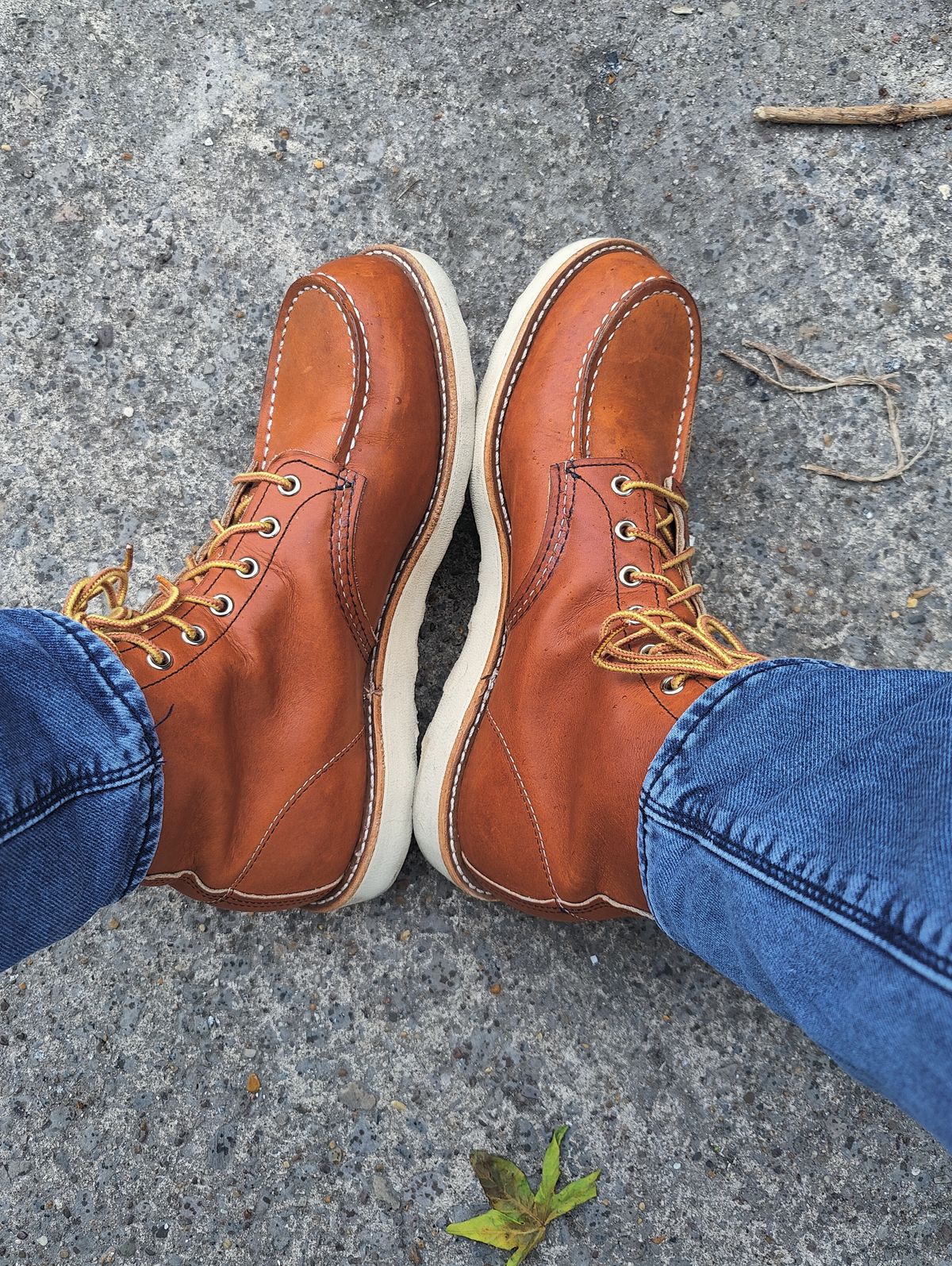 Photo by init on March 9, 2022 of the Red Wing 6-Inch Classic Moc in S.B. Foot Oro Legacy.