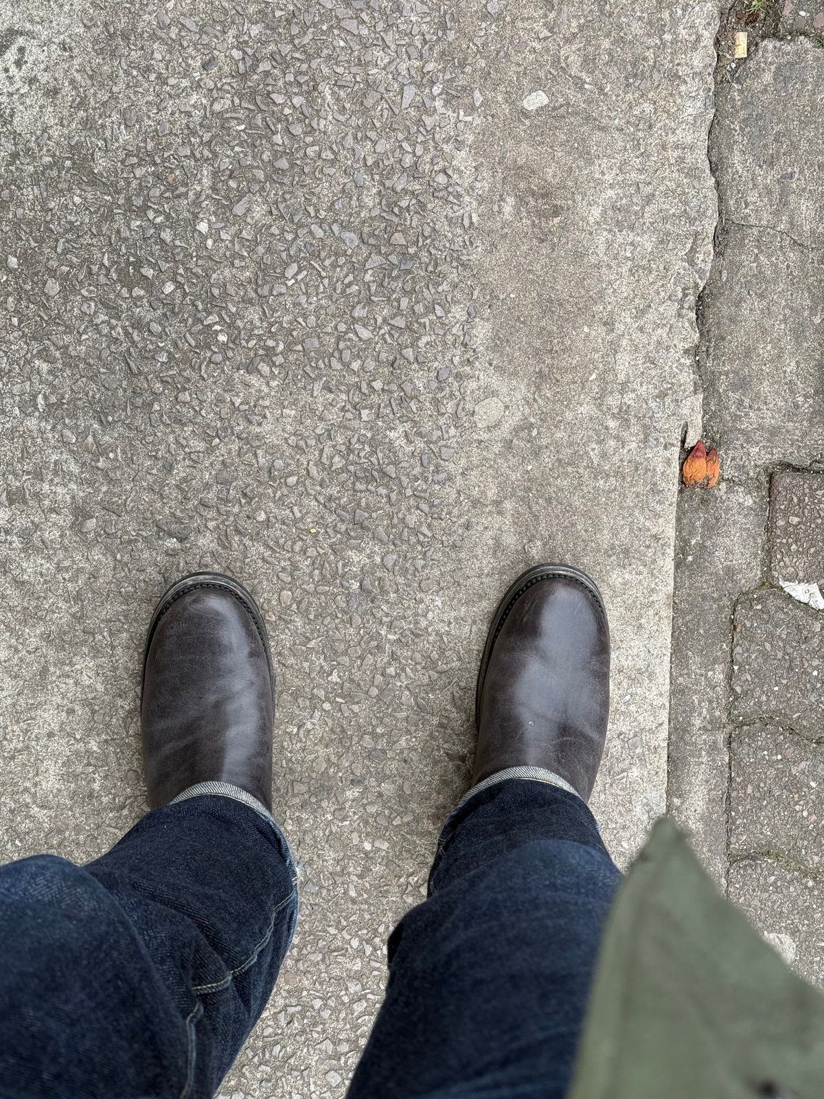 Photo by init on March 29, 2025 of the Addict Boots AB-01 Engineer Boots in Black Dye-Finished Horsehide.