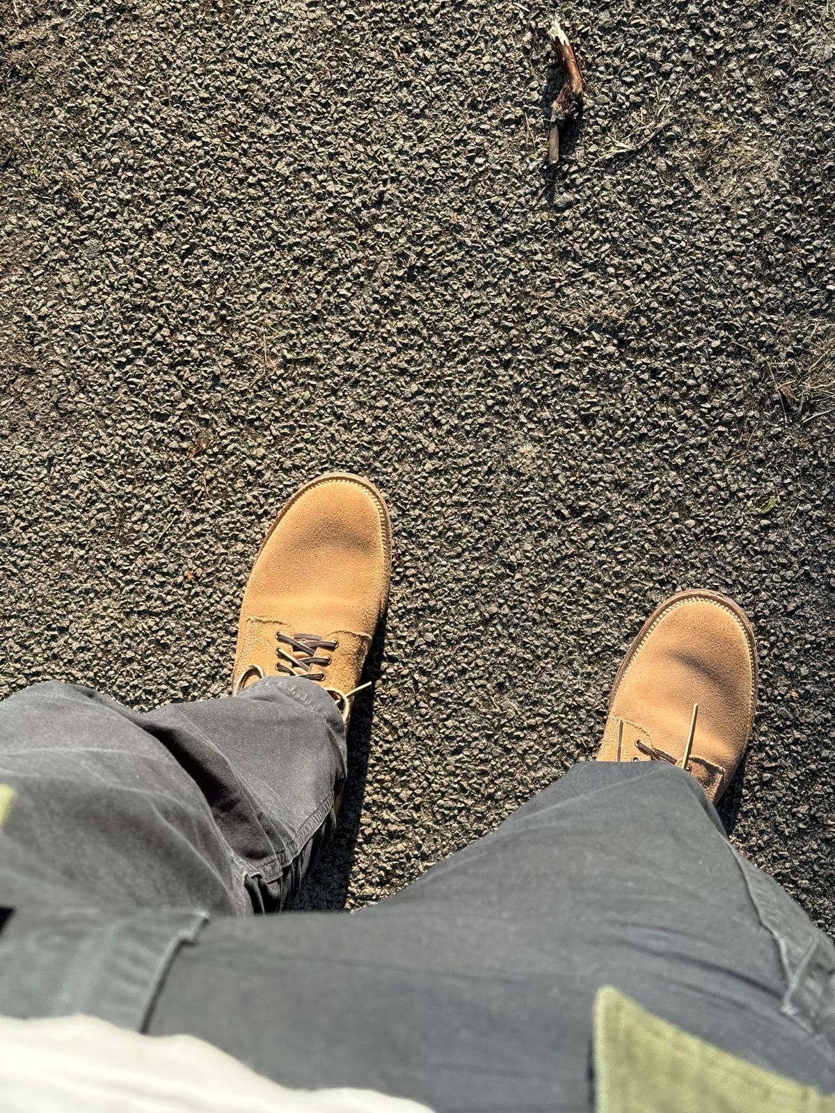 Photo by init on April 2, 2025 of the Viberg Boondocker in Horween Marine Field Roughout.