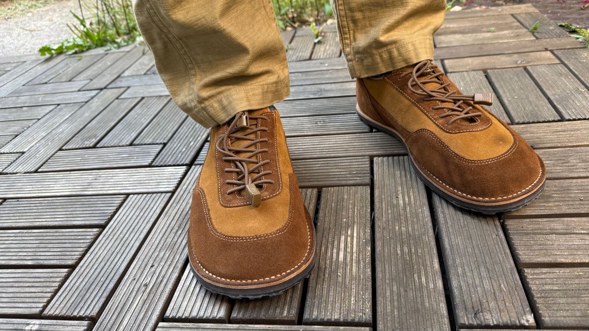 Photo by init on May 10, 2025 of the Turriff Functional Footwear C-02 Anatomical Outdoor Trail Shoe in C.F. Stead Chocolate Repello Calf Suede.