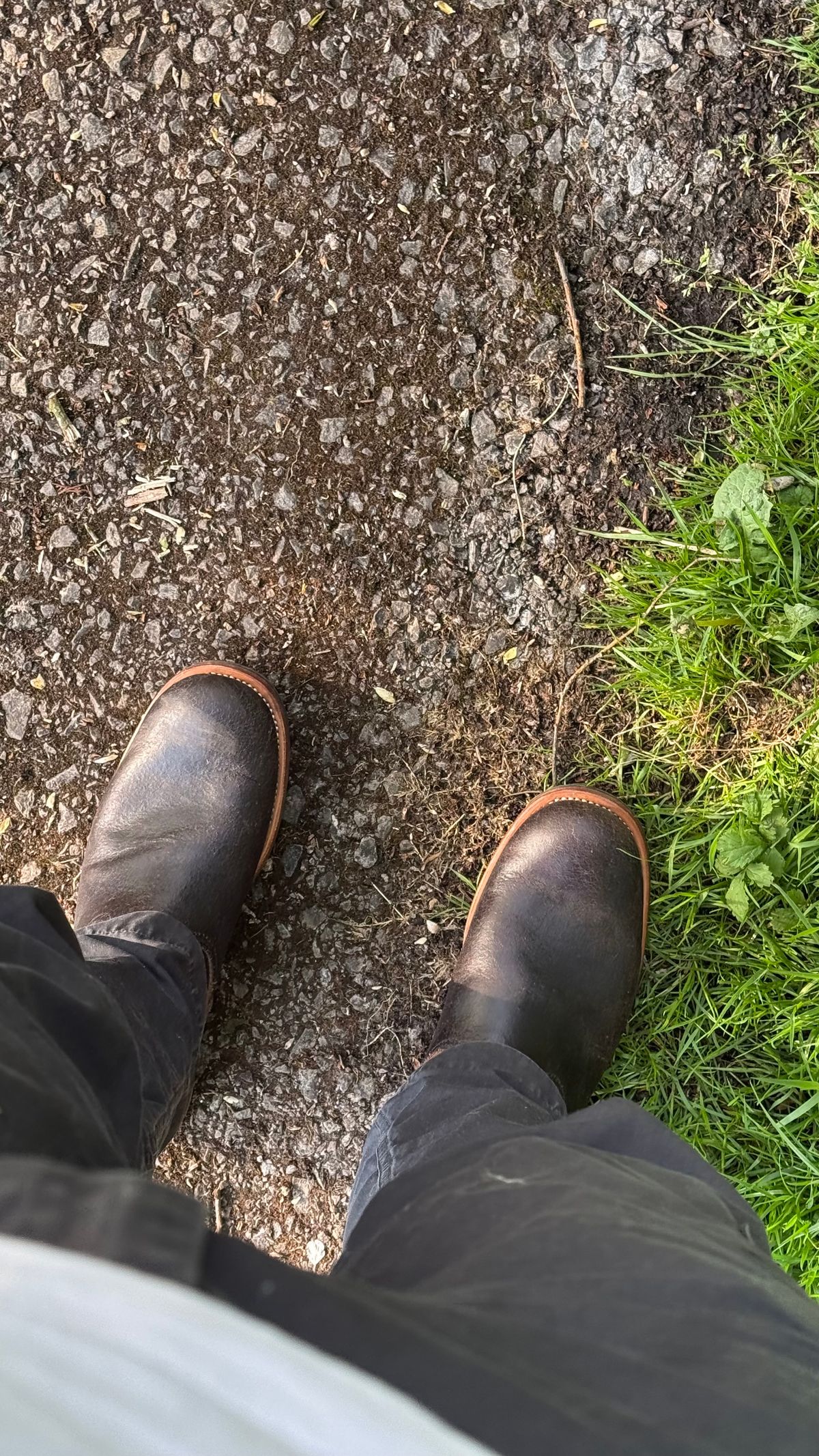 Photo by init on April 24, 2025 of the Briselblack The Keeper 'Type 2' Engineer Boot in Horween Black Waxed Flesh.