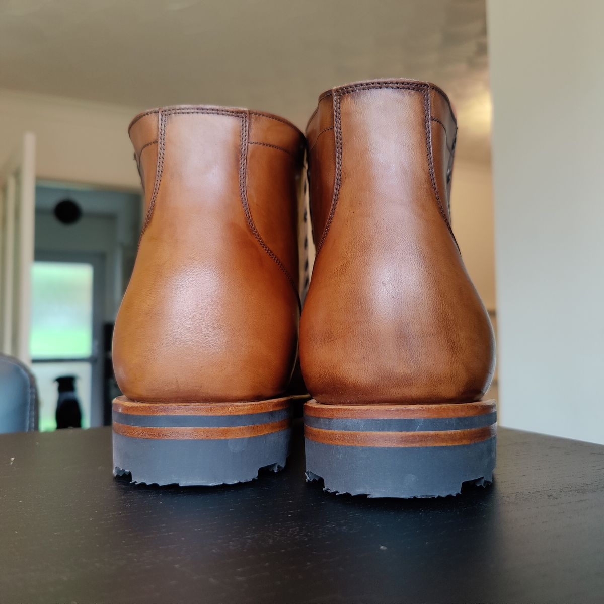Photo by init on October 1, 2022 of the Viberg Service Boot in Maryam Toscanello Horsebutt.
