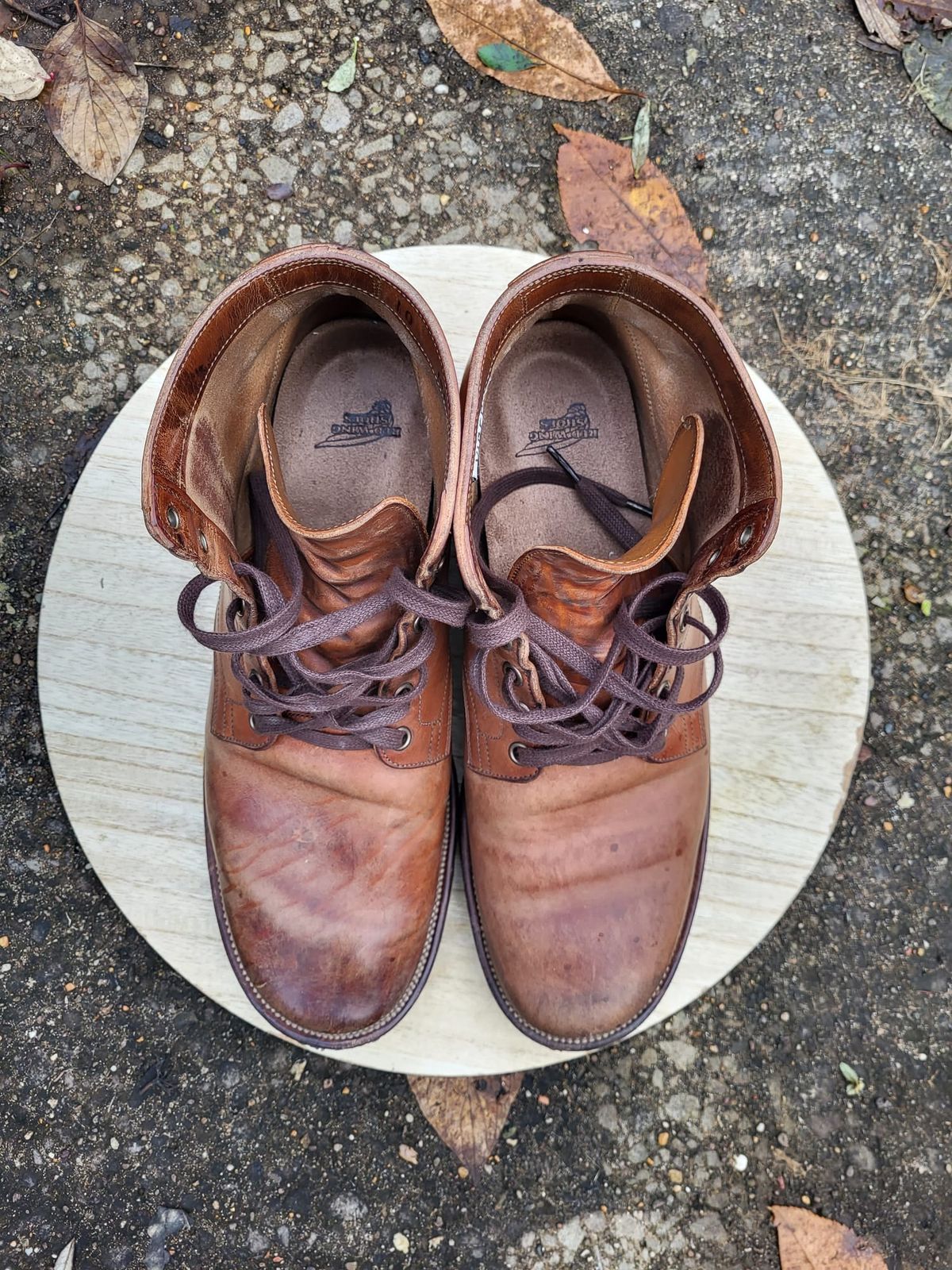 Photo by init on December 3, 2022 of the Viberg Service Boot in Maryam Toscanello Horsebutt.