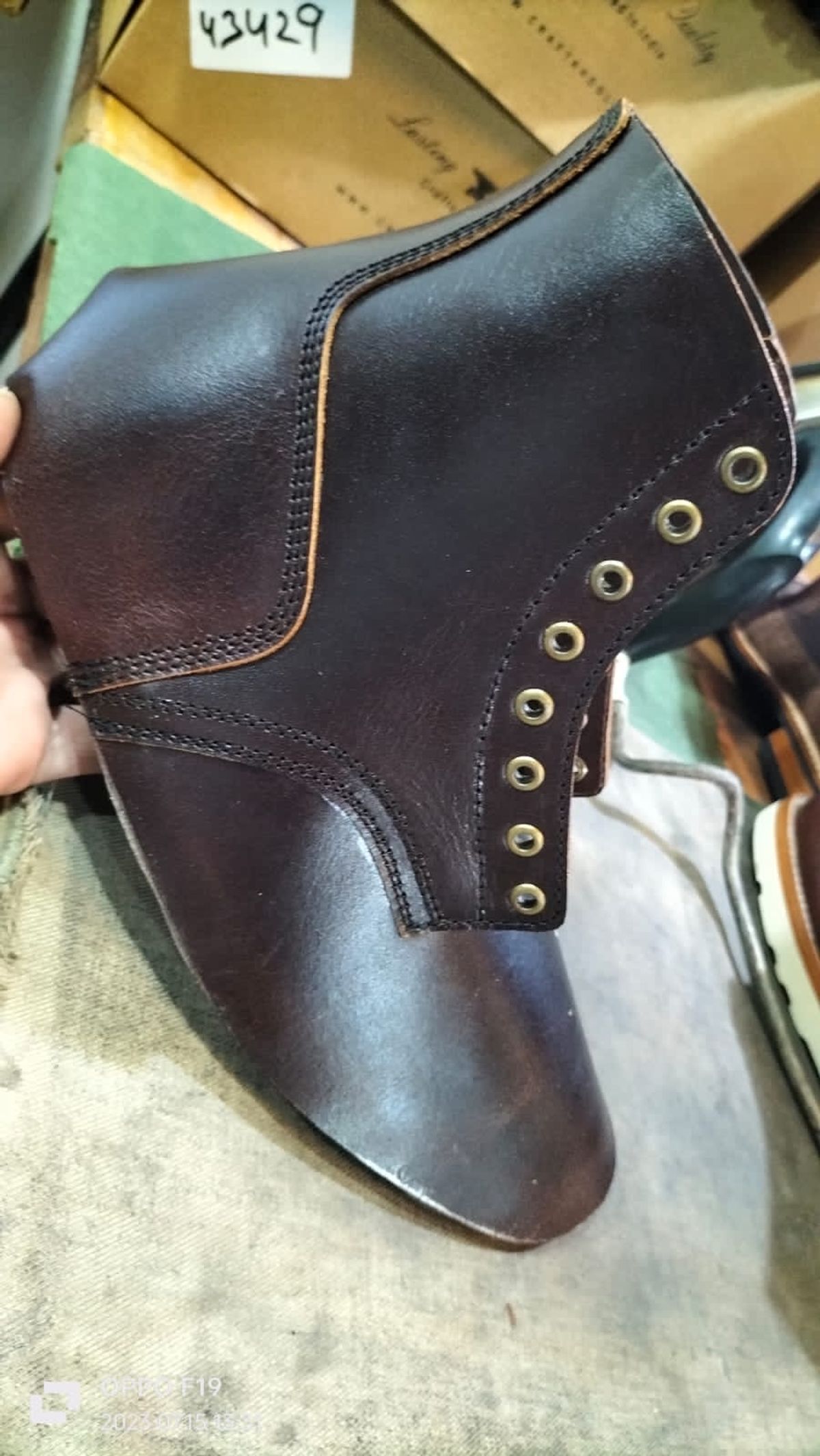 Photo by simplykb on July 15, 2023 of the Craft & Glory Service Boot in Full Grain Waxed Water Buffalo.